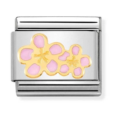 Nomination lila virág charm - 030278/16