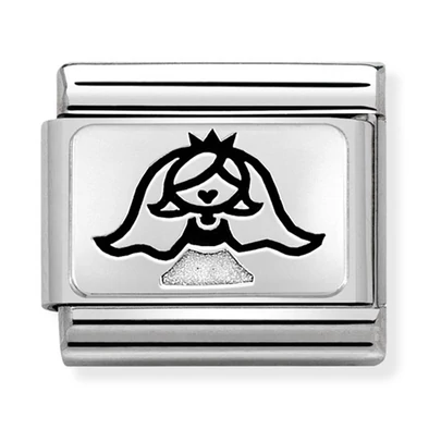 Nomination ezüst menyasszony charm - 330208/41