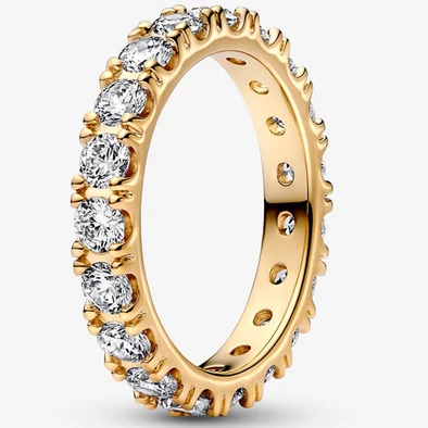 Pandora sárga arany szikrázó sor gyűrű - 160050C01-50