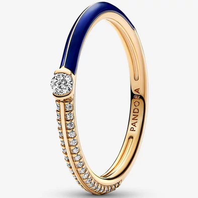 Pandora Me pavé & kék gyűrű - 162528C01-50