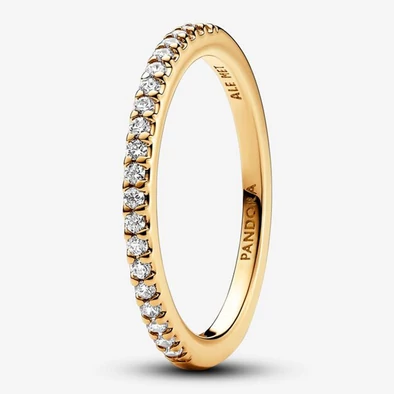 Pandora sárga arany csillogó szalag gyűrű - 162999C01-50