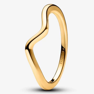Pandora arany polírozott hullám gyűrű - 163095C00-50
