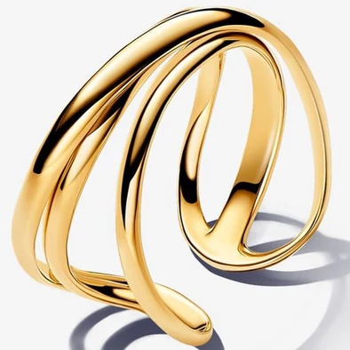 Pandora aranyozott tripla nyitott gyűrű - 163284C00-52