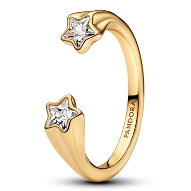 Pandora Arany nyitott hullócsillag gyűrű - 163582C01-50