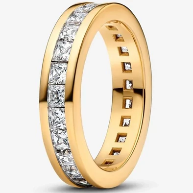 Pandora sárga arany örökkévalóság gyűrű - 163797C01-50