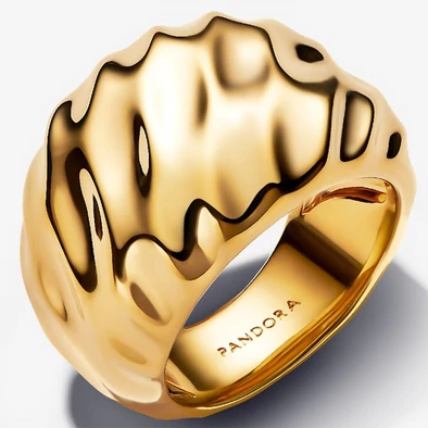 Pandora arany hullámos feltűnő gyűrű - 163884C00-54