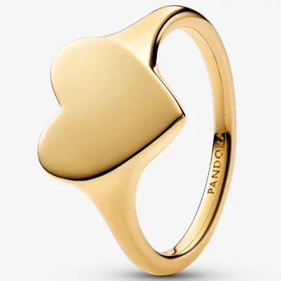 Pandora arany Gravírozható szív gyűrű - 163988C00-50