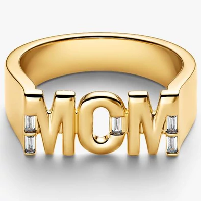 Pandora "MOM" aranyozott gyűrű - 164460C01-50