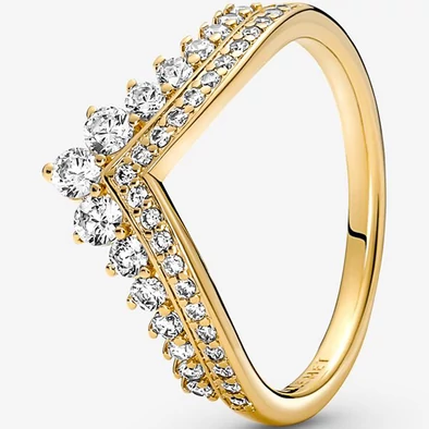 Pandora sárga arany tiara kívánság gyűrű - 167736C01-50