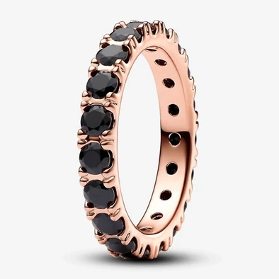 Pandora fekete csillogó örökkévalóság gyűrű - 180050C02-48