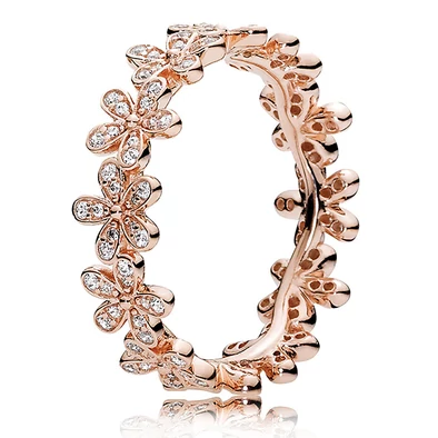 Pandora ragyogó százszorszépkoszorú gyűrű - 180934CZ