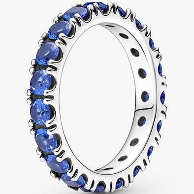 Pandora kék örök szikrázó sor gyűrű - 190050C02-50