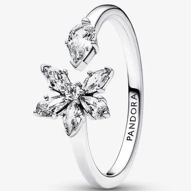 Pandora szikrázó herbárium nyitott gyűrű - 192611C01-54