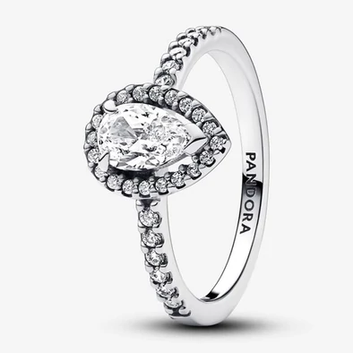 Pandora ezüst kiemelt köves gyűrű - 192835C01-50