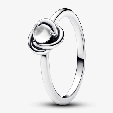 Pandora ezüst születésköves április gyűrű - 192993C04-50