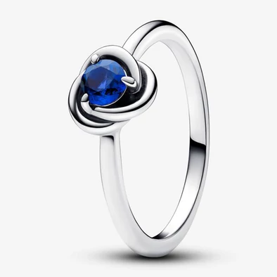 Pandora ezüst születésköves szeptember gyűrű - 192993C09-50