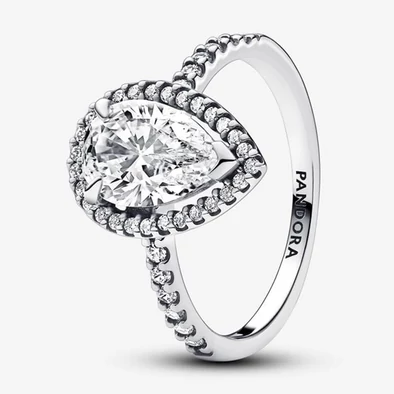 Pandora ezüst kiemelt köves gyűrű - 193012C01-50