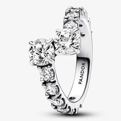 Pandora szikrázó átlapolt szalagok gyűrű - 193149C01-48