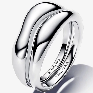 Pandora organikus formájú dupla gyűrű - 193264C00-50