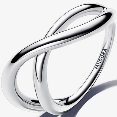 Pandora organikus formájú ezüst végtelen gyűrű - 193318C00-50