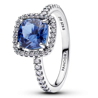 Pandora Szikrázó kék cirkónia gyűrű - 193550C01-50
