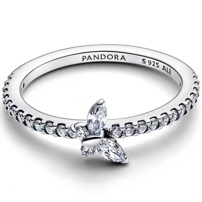 Pandora szikrázó pillangó gyűrű - 194269C03-48 Pandora szikrázó pillangó gyűrű - 194269C03-48