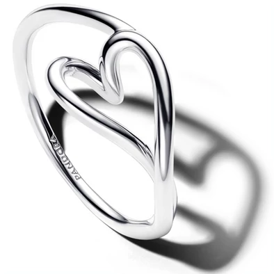 Pandora organikus kis szív gyűrű  - 194361C00-50