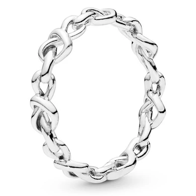 Pandora összefonódó szívek gyűrű - 198018-50