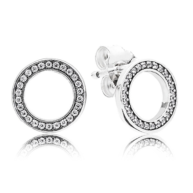 Pandora ezüst fülbevaló - 290585cz