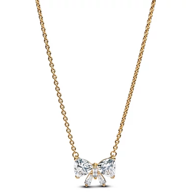 Pandora Szikrázó arany masni nyaklánc - 363508C01-45