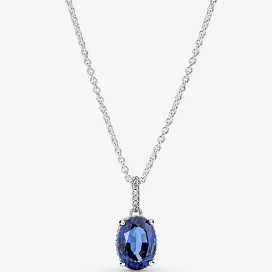 Pandora szikrázó kék köves függő nyaklánc - 390055C01-45 Pandora szikrázó kék köves függő nyaklánc - 390055C01-45