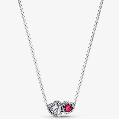 Pandora Glória szívek medálos nyaklánc - 393632C01-45