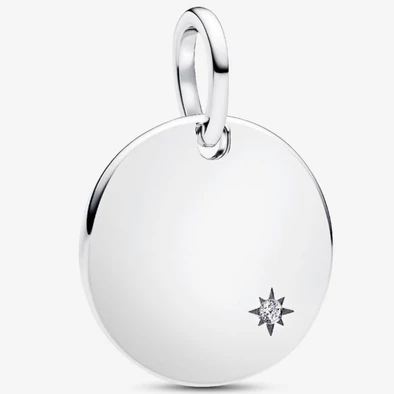 Pandora laboratóriumi gyémántos 0.012 ct TWl gravírozható medál - 394012C01