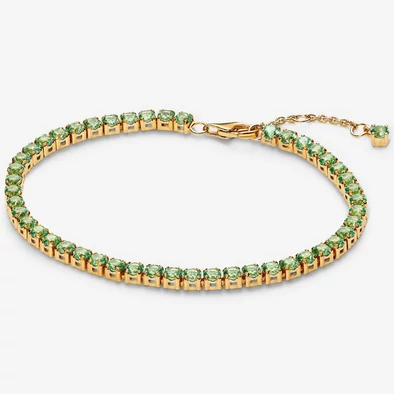 Pandora szikrázó zöld tenisz karkötő - 561469C02-16 Pandora szikrázó zöld tenisz karkötő - 561469C02-16