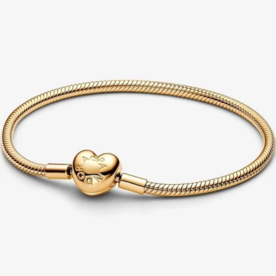 Pandora Moments szívkapcsos kígyólánc karkötő - 563050C00-21 Pandora Moments szívkapcsos kígyólánc karkötő - 563050C00-21