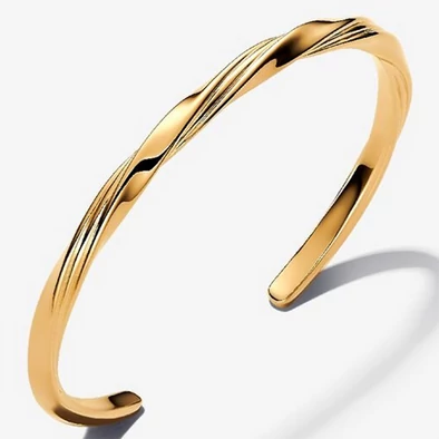 Pandora arany csavart nyitott karperec - 563869C00-2 Pandora arany csavart nyitott karperec - 563869C00-2