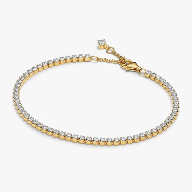 Pandora aranyozott szikrázó teniszkarkötő - 563927C01-16