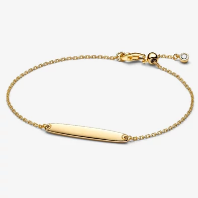 Pandora arany gravírozható lemezes láncos karkötő - 564010C01-16 Pandora arany gravírozható lemezes láncos karkötő - 564010C01-16