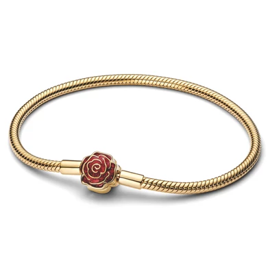 Pandora Disney Szépség és a szörnyeteg elvarázsolt rózsa Moments karkötő - 564019C01-17