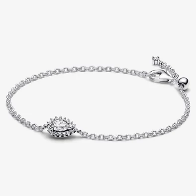 Pandora ezüst kiemelt köves karlánc - 593001C01-16 Pandora ezüst kiemelt köves karlánc - 593001C01-16