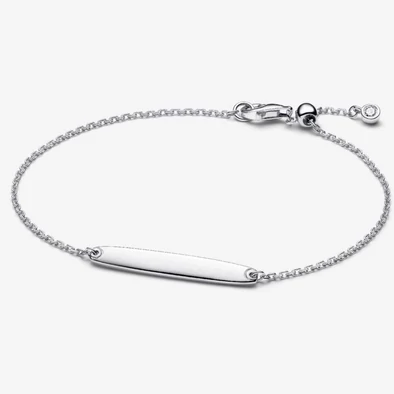 Pandora ezüst gravírozható lemezes láncos karkötő - 594010C01-16 Pandora ezüst gravírozható lemezes láncos karkötő - 594010C01-16