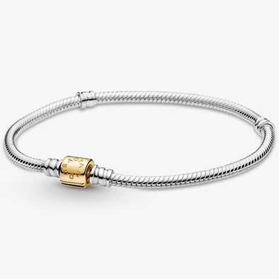 Pandora kéttónusú hengercsatos karkötő - 599347C00-20 Pandora kéttónusú hengercsatos karkötő - 599347C00-20