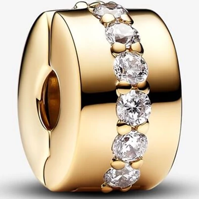 Pandora arany szikrázó sor klip  - 761972C01 Pandora arany szikrázó sor klip  - 761972C01