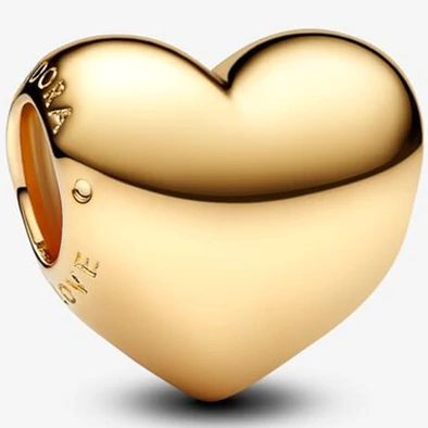 Pandora légy szeretet gravírozható arany szív charm - 763439C00