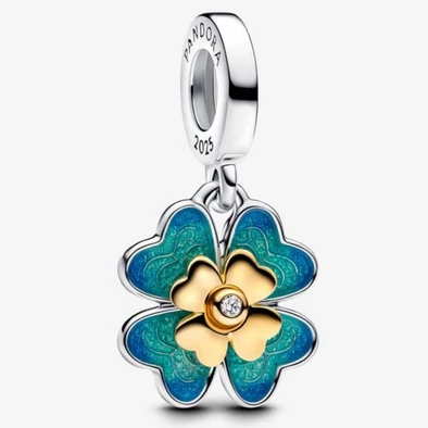 Pandora Forgatható négylevelű lóhere laboratóriumban növesztett gyémánt függő charm - 763624C01