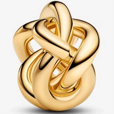 Pandora sárga arany végtelen csomó charm - 763755C00