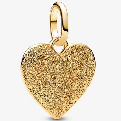 Pandora arany gravírozható szív medál charm - 763824C00
