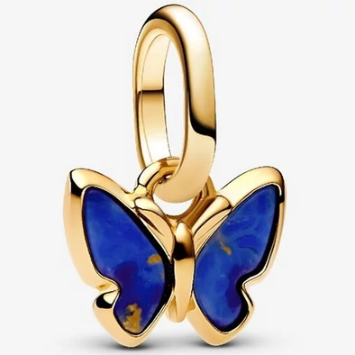 Pandora kék pillangó mini függő charm - 763825C01 Pandora kék pillangó mini függő charm - 763825C01