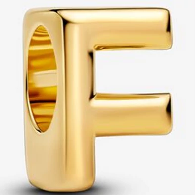 Pandora arany "F" betű charm - 763952C00