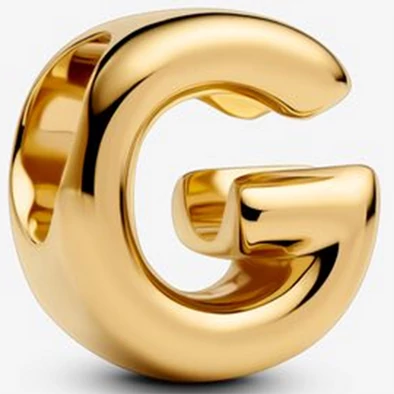 Pandora arany "G" betű charm - 763953C00